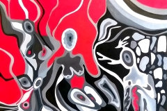 Tra Radici e Germogli - Olio su Tela - 80x80 cm