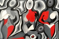 Il salotto dell'Opinabile -Olio su Tela - 70x50 cm 