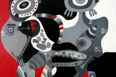 Flusso - Olio-su-tela - 100x100 cm