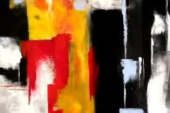 Unica via d'uscita il Precipizio - Acrilico su Tela - 70x50 - 2023 